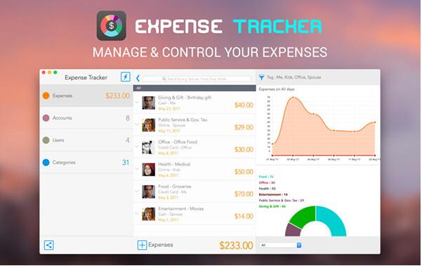Expense Tracker MacV1.0.1 Mac