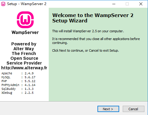 phpл(WampServer)V2.5 İ
