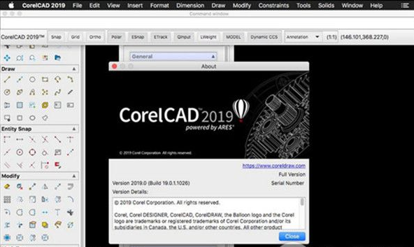 CorelCAD 2019V19.0.1.1026 Mac