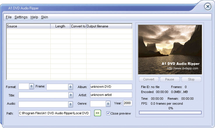 A1 DVD Audio Ripper(DVDƵת)V1.1.28