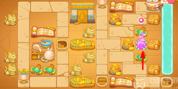 How to pass the 101th level of the Return of the Radish 4 Pharaoh